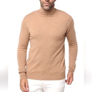 NEW Men’s Luxury Camel Cashmere Turtleneck size XXL made in Italy NWOT Pricefirm